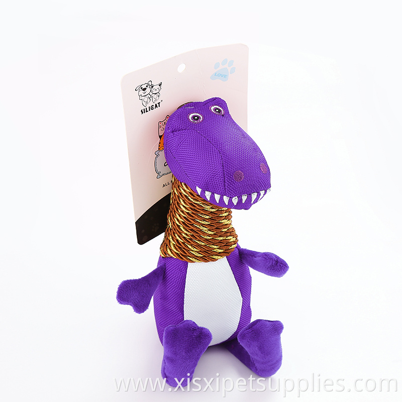 Fun Dog Pet Products Dog Animal Squeaky Toys oxford cloth Dinosaur Toys